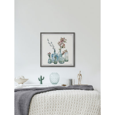 Vintage Blue Bottle - Single Picture Frame Painting