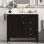 Ensemble de meuble-lavabo moderne 36 "avec lavabo, armoire de rangement ambre, tiroirs à fermeture douce et rangement, finition noire-1368728186