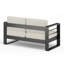 Causeuse d'extérieur moderne avec coussin