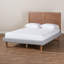 Lit plateforme, lit double, gris clair / noyer cendré Chillersy, l 57,10 po x L 78,30 po x H 58,30 po-990222603-990277320