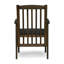 Chaises en bois matelassées gris foncé 2 pièces, pour le patio et la cour arrière, chaises d'extérieur élégantes 2 pièces, avec coussins à finition moderne