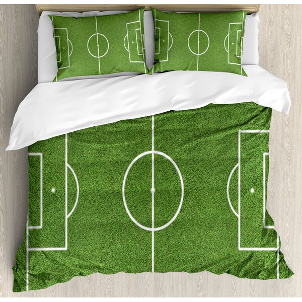 Soccer Field Duvet Cover Soccerball Grass Quilt Cover Bedding Set Soccer  Bedroom Decor 3D Bed Cover 