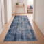 Tapis Abbey moderne à poils courts, style aquarelle abstraite, bleu marine, turquoise, gris, crème et rose, lavable à la machine, antidérapant, pour l'intérieur et l'extérieur, adapté aux animaux domestiques, idéal pour le salon, la chambre, la salle à manger, l'entrée, le couloir ou le bureau.-826499810