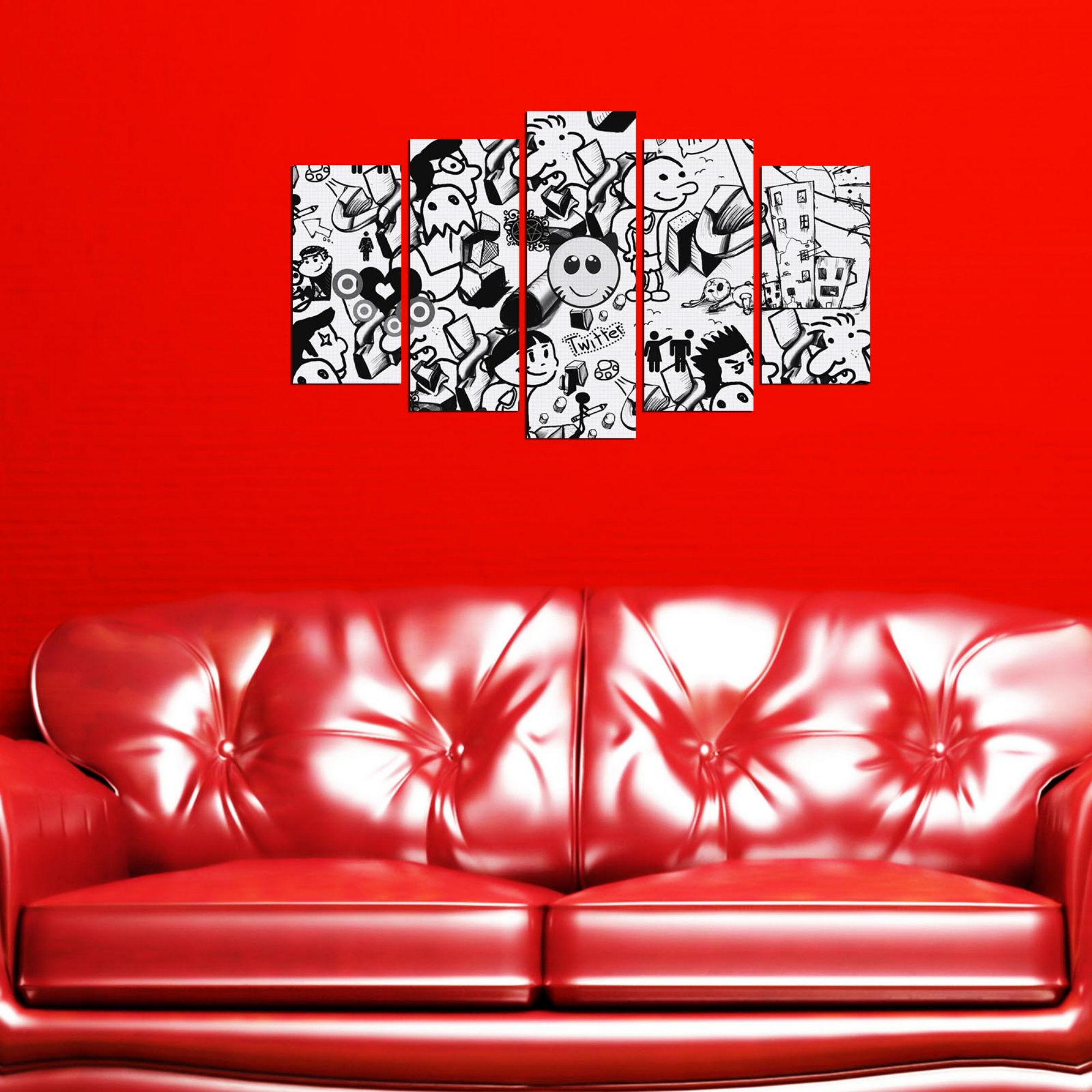 East Urban Home 5 Piece Unframed Painting on MDF - Wayfair Canada