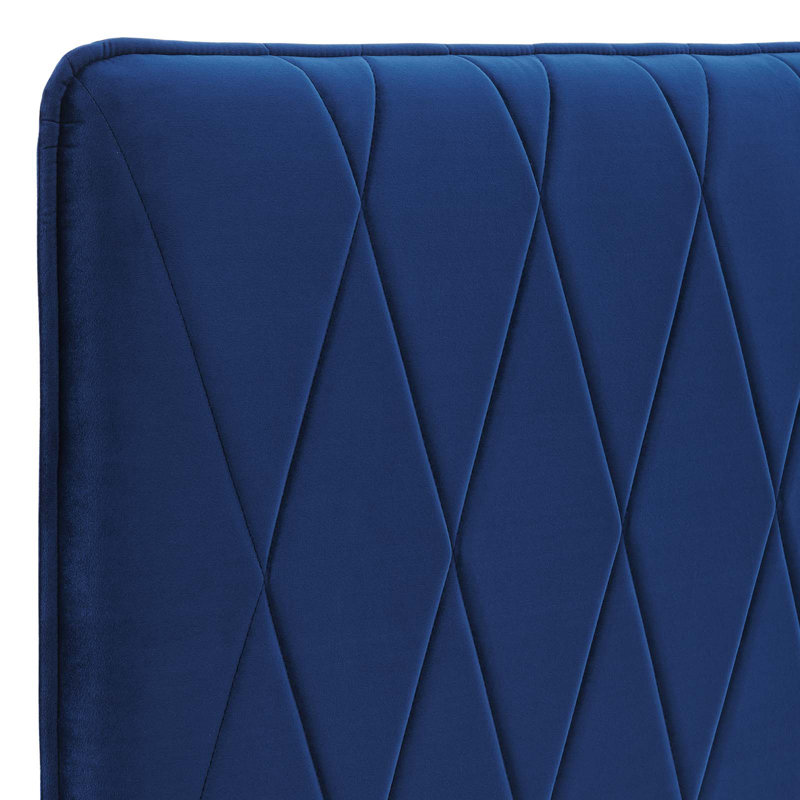 Modway Leila Performance Velvet King/California King Headboard, Navy