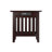 Jarrah Solid Wood End Table and Built-In Outlets-413790812-413790816