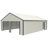 25 ft. W X 33 ft. D Metal Storage Shed Garage Shed-100704646