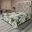 Vert, pêche et vert pâle / motif floral
