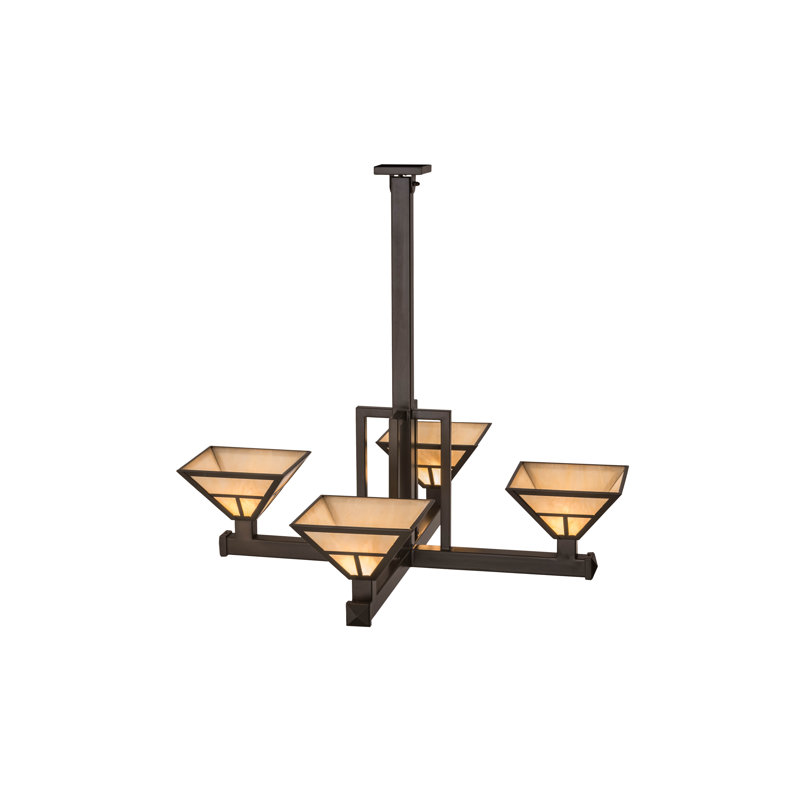 Kidsgrove 4 - Light Chandelier, 42" H x 12" W x 12" D