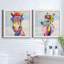 «Groovy Horse And Sky», ensemble de 2 peintures sur toile encadrées-420614950-420614938