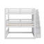 Lit superposé triple double avec escalier de rangement-421142536