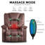 Fauteuil inclinable ergonomique 37 po en velours-1004451701