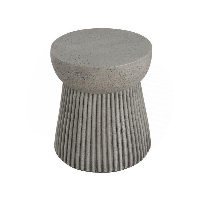 Table d'appoint d'extérieur en béton léger