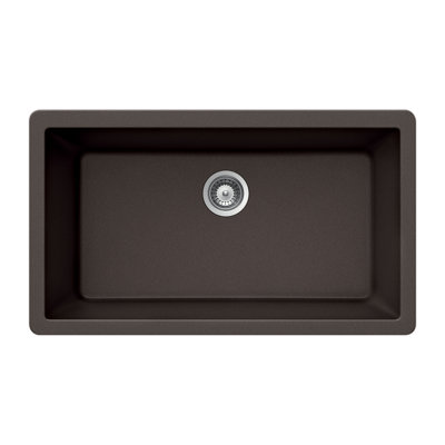 Quartztone 33'' L Single Bowl Granite Kitchen Sink