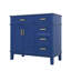 36" Modern Bathroom Vanity With Ceramic Sink, Soft-Close Doors, 4 Drawers For Organization-1220084791