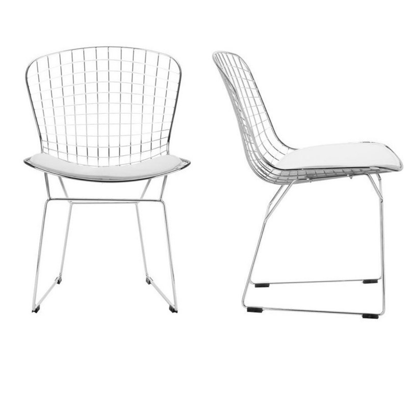 Chaise d'appoint Aberdeen, Chrome