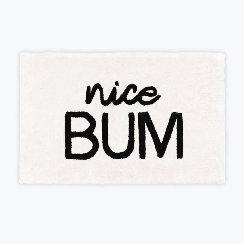 Kaitryn Nice Bum Slogan Bath Mat