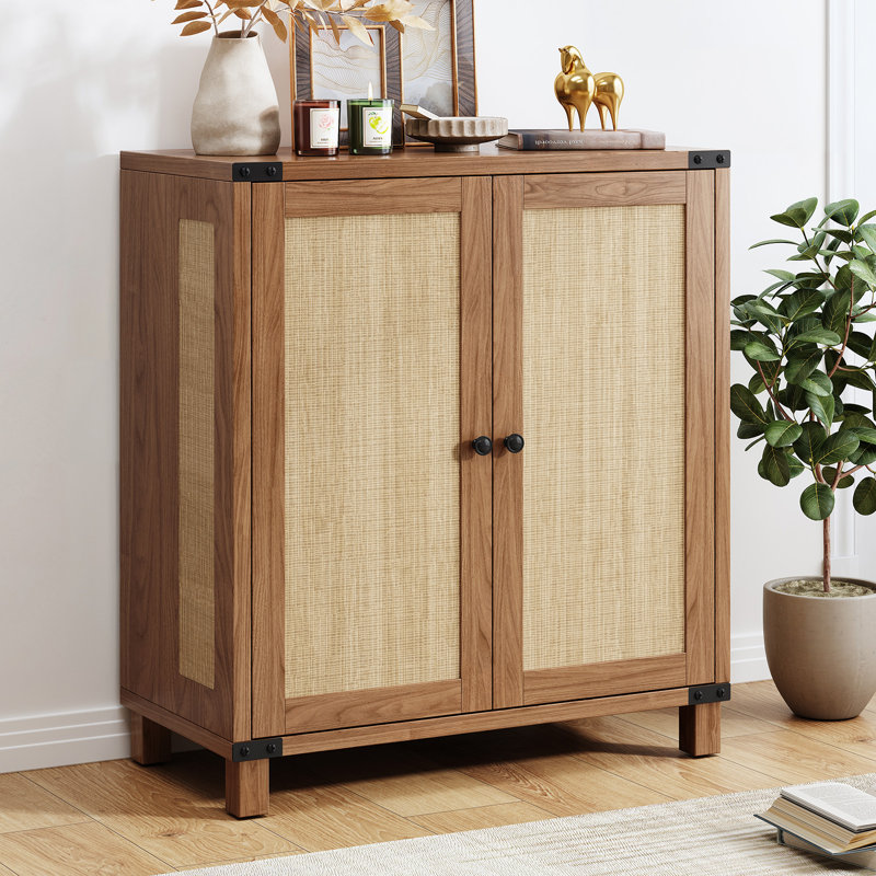 LoreCane 31.5" Sideboard with Solid Wood Legs