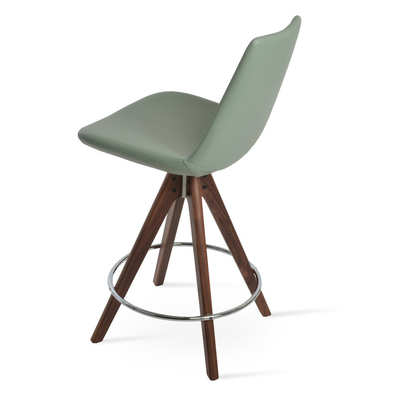 Tabouret Eiffel, Tabouret de comptoir, Noyer, Noisette