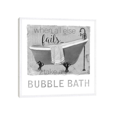 Neutral Bubble Bath by Carol Robinson - Print on Canvas