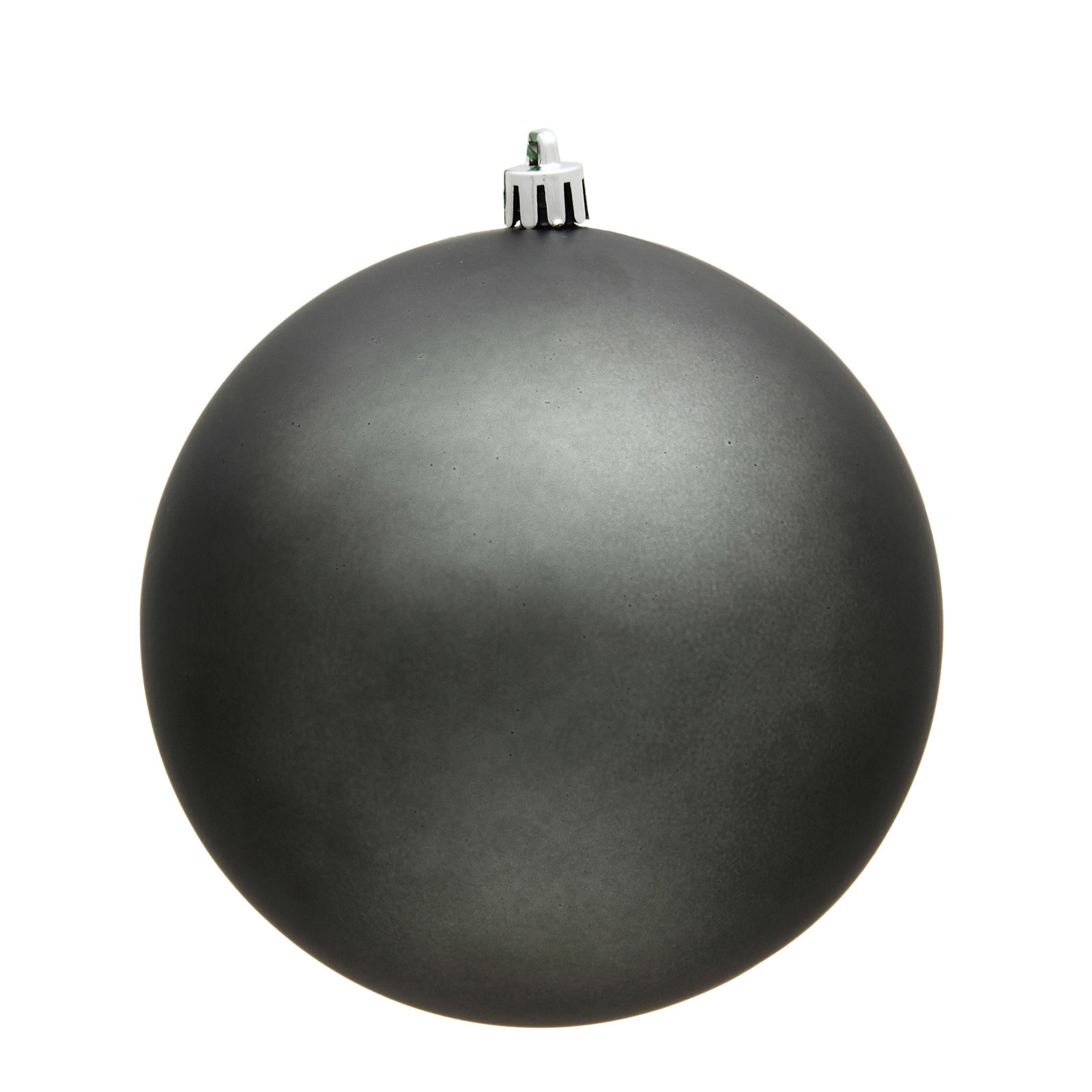 4" Shatterproof Bauble, Matte Pewter