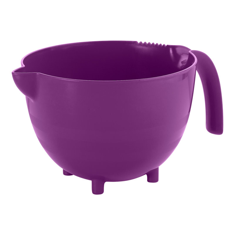 Jaylon Plastic Mixing Bowl, Purple