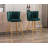 Latefa Upholstered Counter Stool with Metal Frame-284612859
