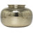 Carel Aluminum Metal Brushed Decorative Gold Vase with Hammered Top-1133884171
