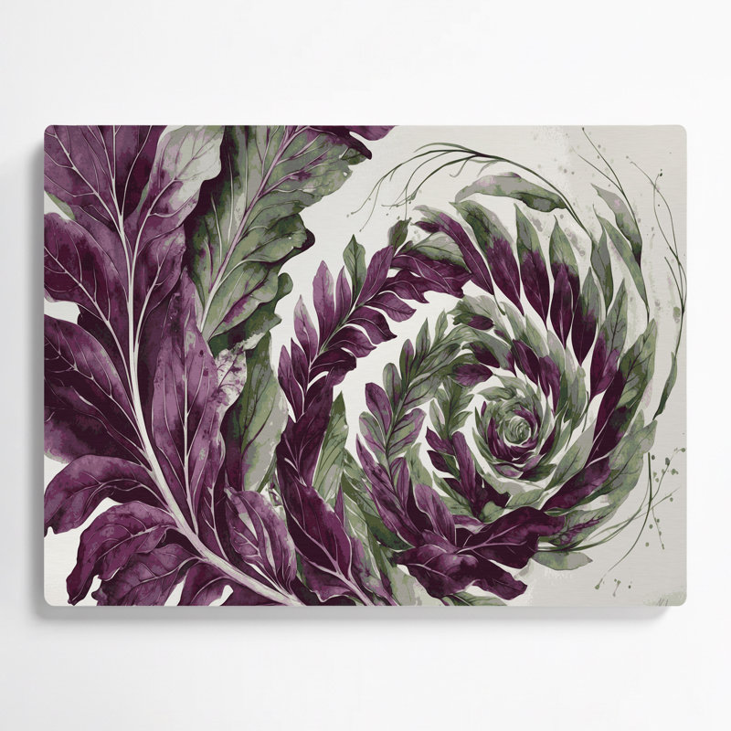 Légumes, orache, art mural en métal brun, H 11 po x l 14 po