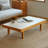Brown Solid Wood Rectangular Coffee Table-1687912662