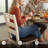 Strongsville Ladder Back Side Chair in White/Brown