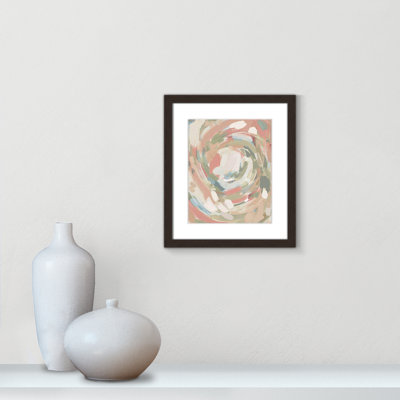 «Carmelo Abstract Energy Spring Colors on Paper» par Leah Straatsma, reproduction