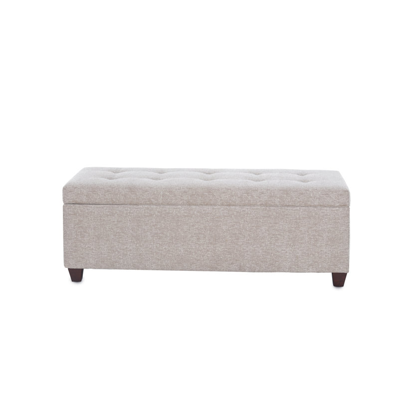 Banc de rangement à couvercle rabattable Cappiello, Chameau