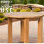 Hatcher 100 " Extendable Oak Round Solid Wood Top with Solid Wood Base Dining Table