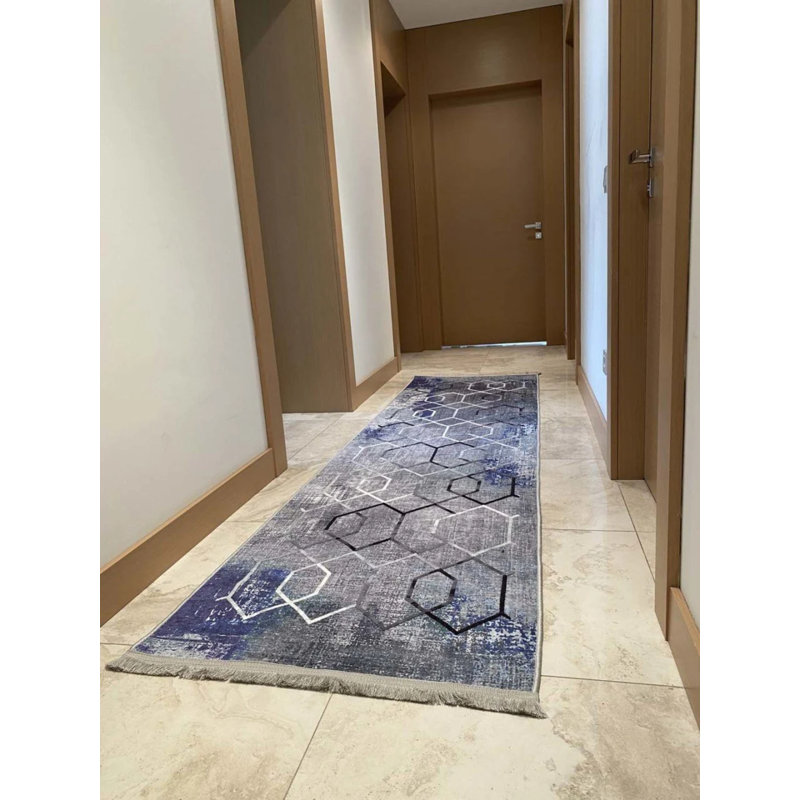 Tapis Lashia avec envers antidérapant, Tapis de couloir 2 pi 7 po x 6 pi 7 po