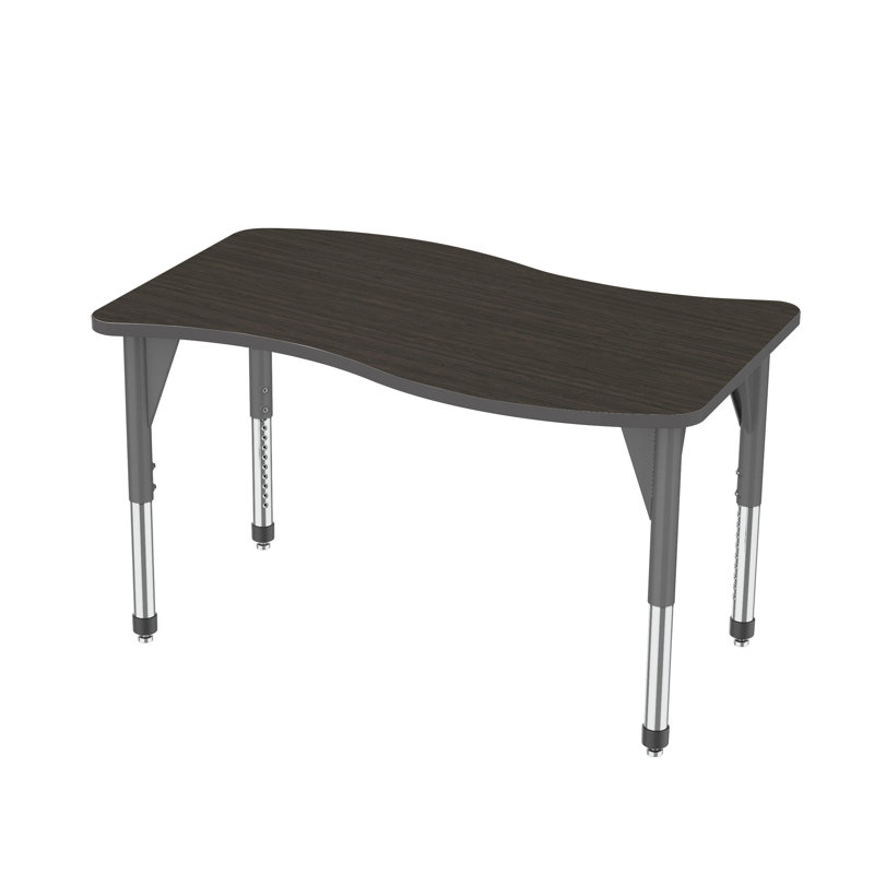 Table de fantaisie à hauteur ajustable Premier Series, H 31 po x L 54 po x l 30 po, Chevalier asiatique, Gris