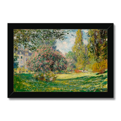 Landscape-The Parc Monceau by Claude O. Monet - Wrapped Canvas Painting