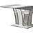 Chennai Glass Top Pedestal Dining Set
