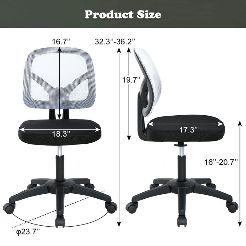 Cotton Task Chair, White