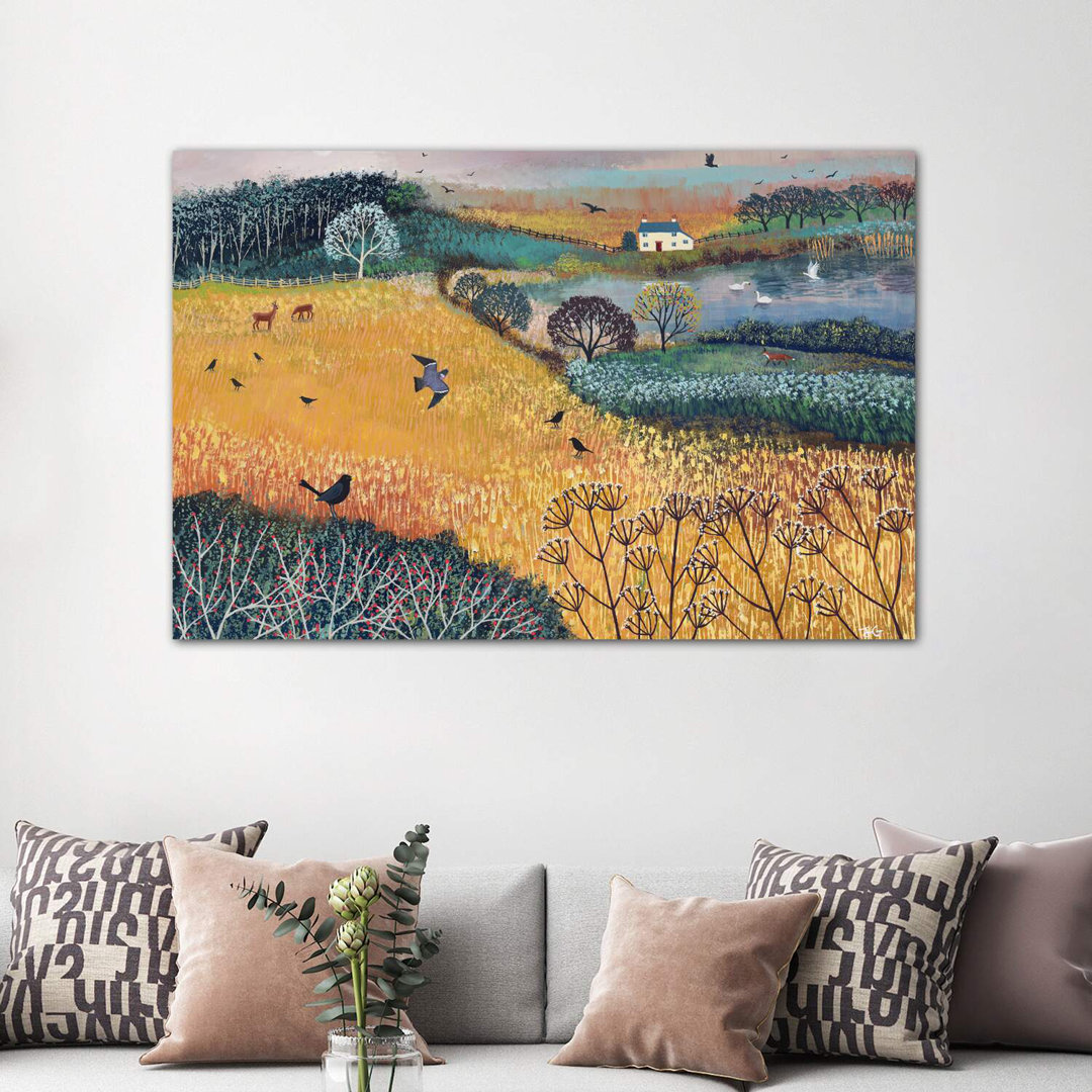 Harvest Home by Jo Grundy - Wrapped Canvas Print