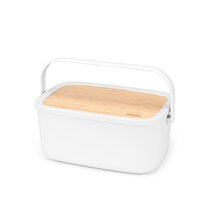 Skywin Vacuum Bread Box Air Tight Storage Container and Serving Tray for Cakes Bagels and Bread Loaves - Automatically Seals and Keeps Pastries Fresh