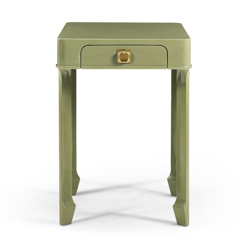 Polly Avo Rectangular End Table, Green