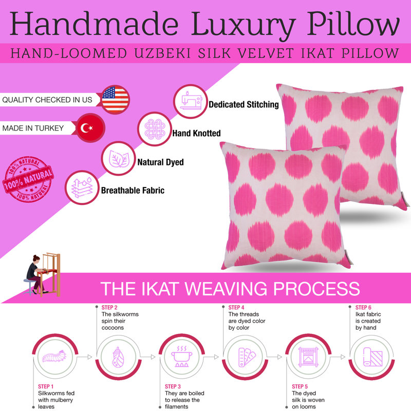 Silk Square Pillow Cover & Insert