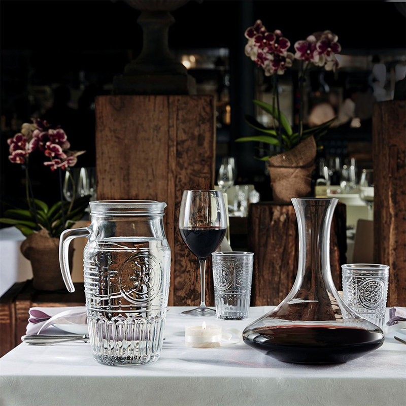 Romantic Glass Water Jug & Glasses