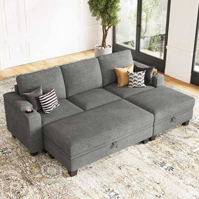 Canapé-lit modulaire Penespa Chenille