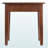 Dylan End Table in Walnut Brown Finish with Shaker Style Accent, 19.89" x 19.89" x 19.89" 