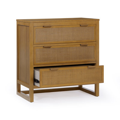 Solid Wood 76cm W 3 - Drawer Chest of Drawers