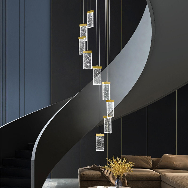 Luminaire suspendu en cristal Chandeliers Réglable Mordern, 9
