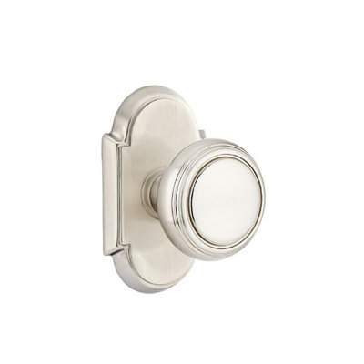 Ensemble de boutons d'intimité Emtek avec rosette n ° 8 et bouton Norwich