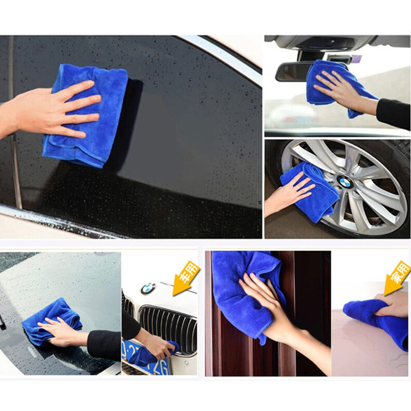 Tissu de microfibre, Bleu, 5,35 po x 12,40 po